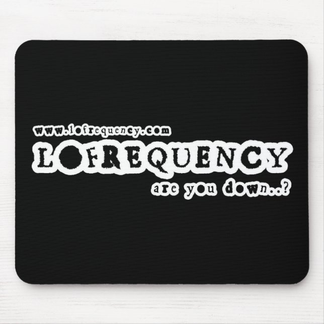Lofrequency Logo2 Mousemat Musmatta (Framsidan)