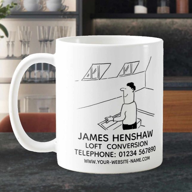 Loft Conversion eller Attic Conversion Company Kaffemugg (Skapare uppladdad)
