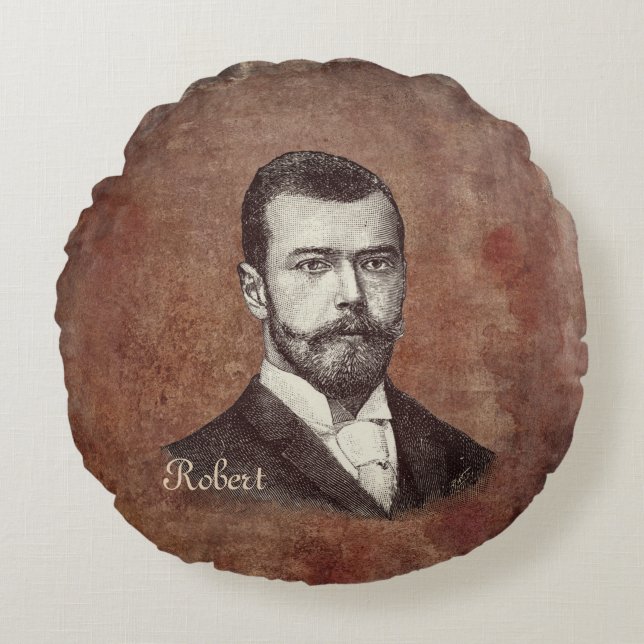 Loft Industrial dubbla-sided steampunk Cycle anpas Rund Kudde (Framsidan)