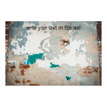 Loft stil, gammal målad brickvägg