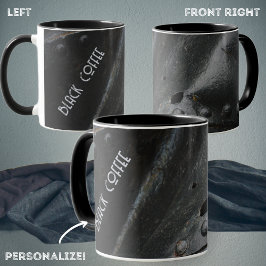 Loft stil minimalistisk svart metall mugg
