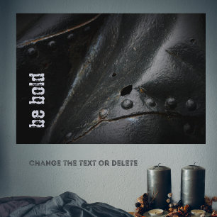Loft stil minimalistisk svart metall poster