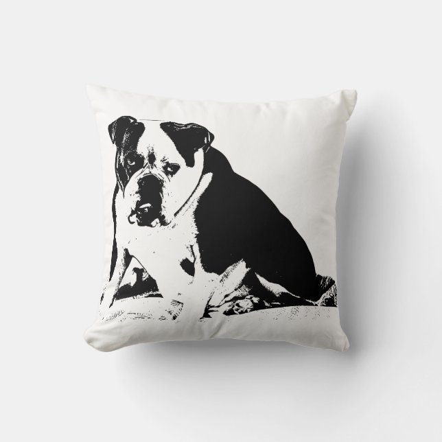 Loft Stillness, Bulldog Kudde (Framsida)