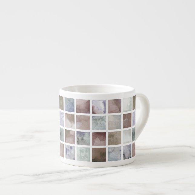 Loft tegel keramisk sten vägg stil marmor ljus espressomugg (Framsida höger)