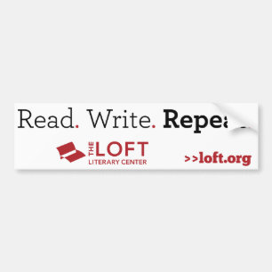 Loftbildekal: Läst. Skriva. Repetition Bildekal