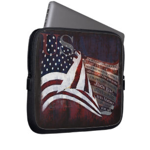 Löfte av Alliegiance - USA flagga Laptop Fodral