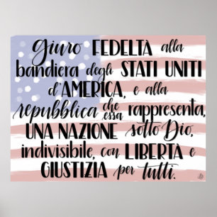 Löfte av trohet i italienare poster