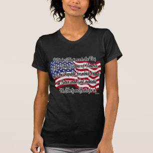 Löfte av trohet med US-flagga T-shirt