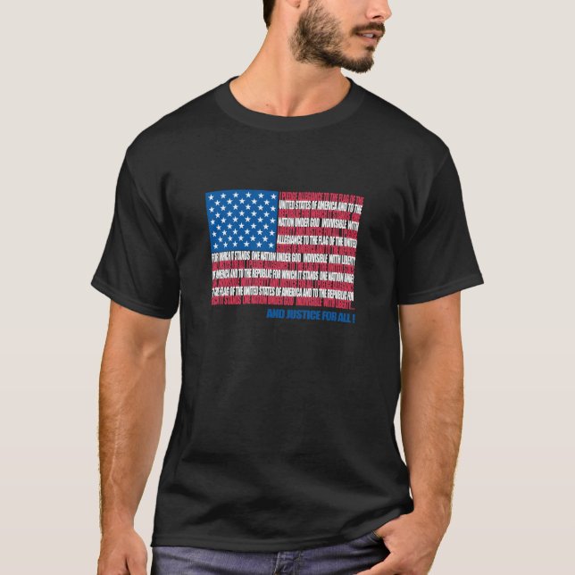 Löfte av trohetflagga tee shirt (Framsida)