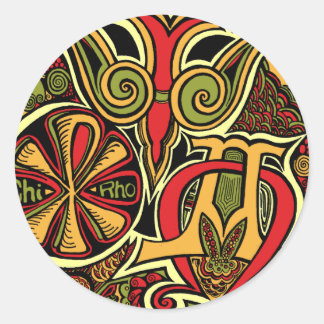 Löfte från de gamla runt klistermärke