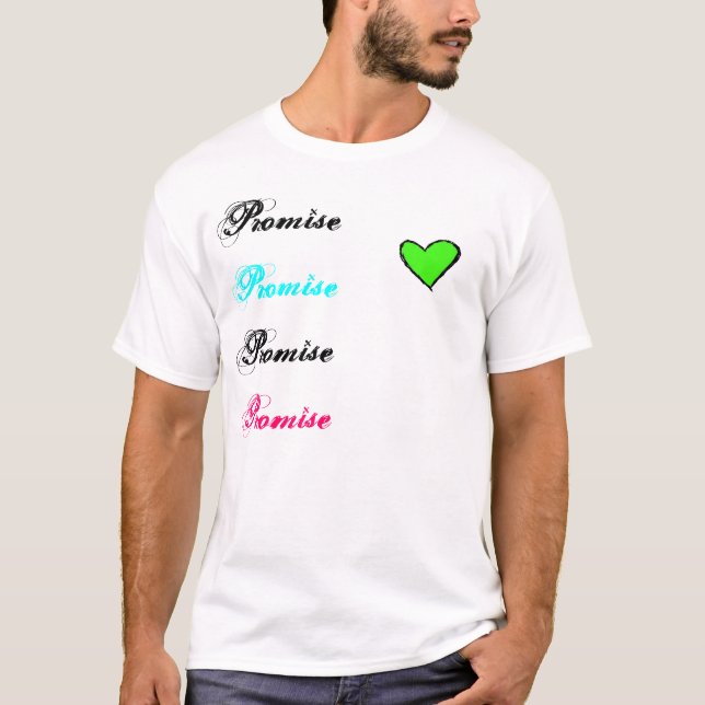 Löfte! Löfte! - Neonhjärta T-shirt (Framsida)