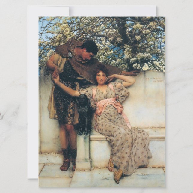 Löfte om Vår (Boyvän och Girlvän) Kort (Framsida)