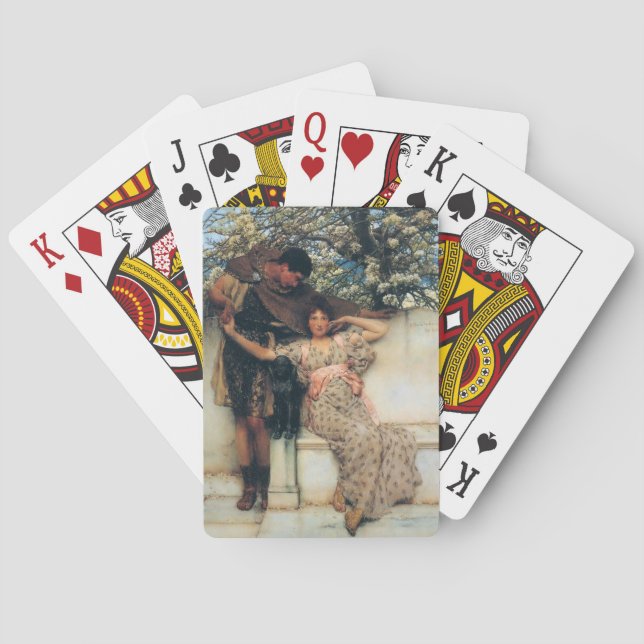 Löfte om Vår (från Lawrence Alma-Tadema) Casinokort (Baksidan)