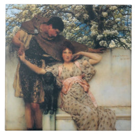 Löfte om Vår (från Lawrence Alma-Tadema) Kakelplatta