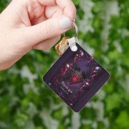 Löften bortom slöjan – gotisk bröllpskonst nyckelring