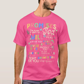 Löften från Gud Bible Verse Christian Kor Jesu T Shirt