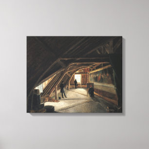 Loftet av ett museum canvastryck