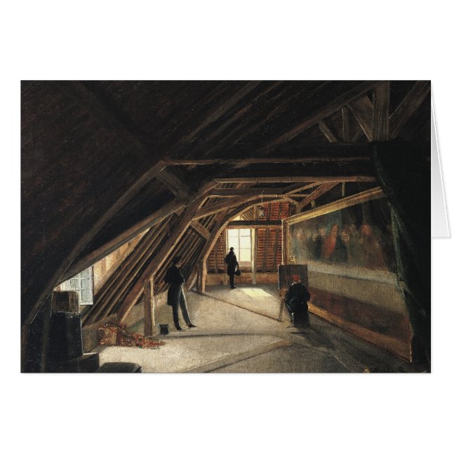 Loftet av ett museum hälsningskort (Framsidan Horizontal)