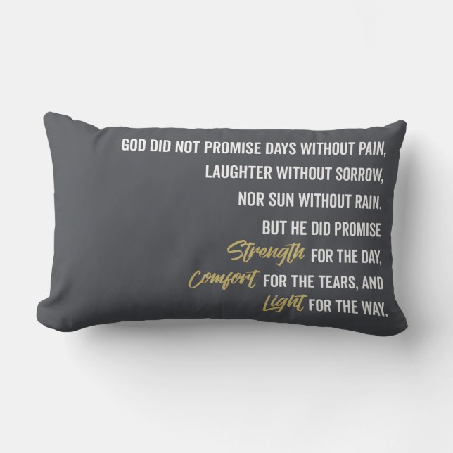 Löftet av styrkakomfort och tänder lumbarkudde (Framsida)