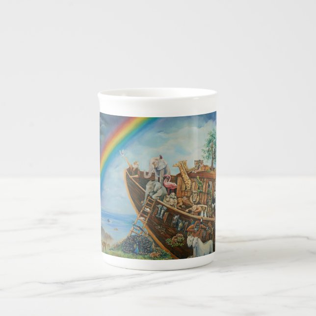 Löftet, Noahs Ark Benporslin Mugg (Framsidan)