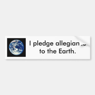 Löftetrohet till earth.en bildekal