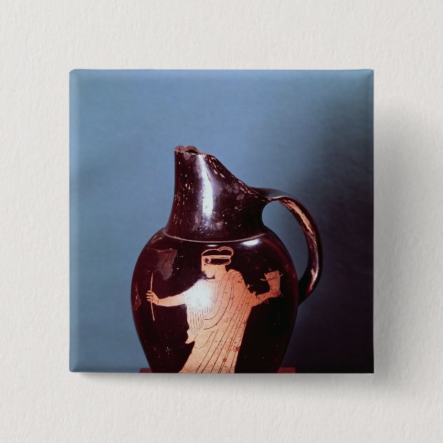 Loftröd-figur oinochoe knapp (Framsida)