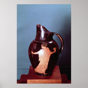 Loftröd-figur oinochoe poster