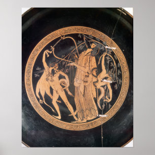 Loftröd-figur vas poster