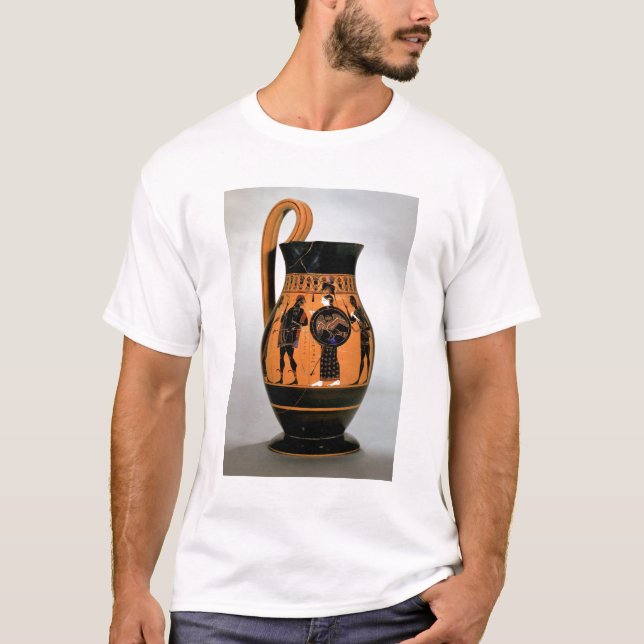 Loftsvart-figur olpe som visar Athena Confronti T-shirt (Framsida)