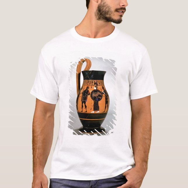 Loftsvart-figur olpe som visar Athena Confronti Tee Shirt (Framsida)