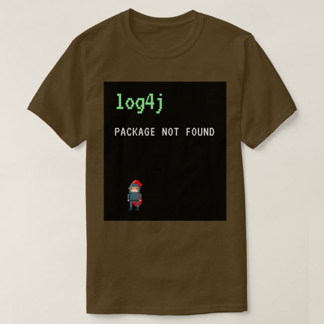 Log4j Java Programmer Humor T Shirt (Design framsida)