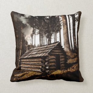 LOG CABIN HOUSE DECOR DEKORATIV KUDDE