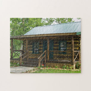 LOG HOUSE CABIN JIGSAW PUZZLE PUSSEL