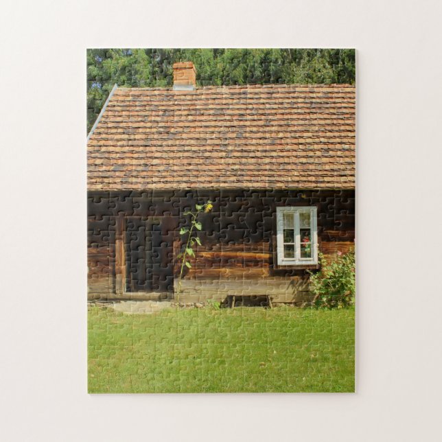 LOG HOUSE TINY HOUSE JIGSAW PUZZLE PUSSEL (Vertikal)