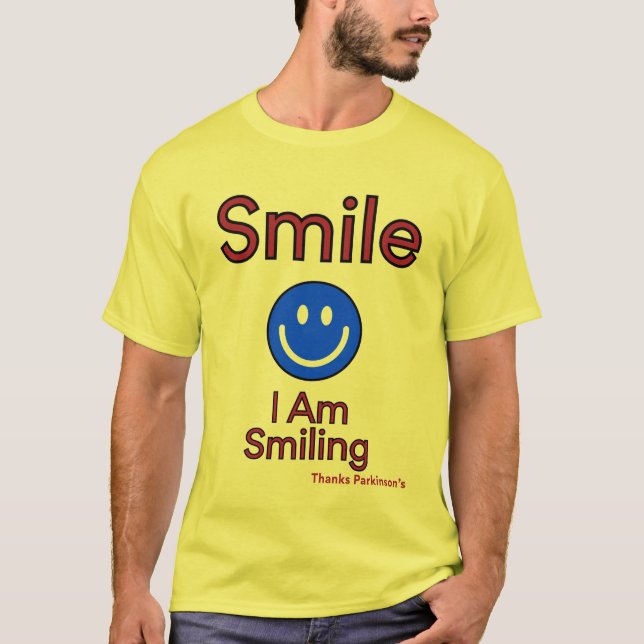 LOG...Jag ler tack vare Parkinson T Shirt (Framsida)