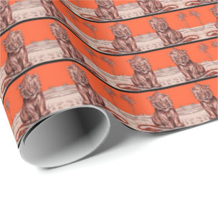 log lejon presentpapper