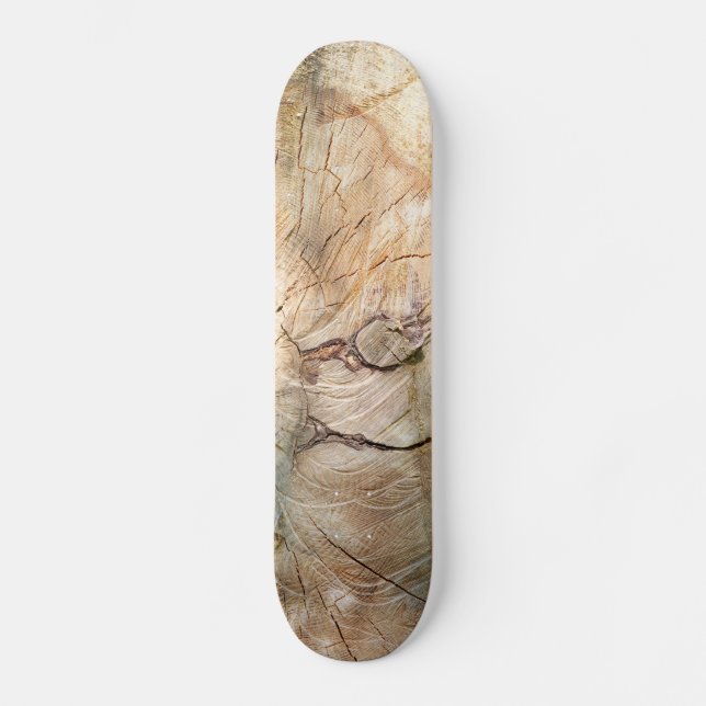 Log mönster old school skateboard bräda 18 cm (Framsida)