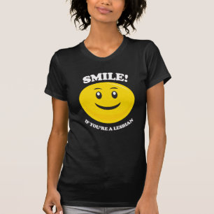 LOG SMIL OM DU ÄR LESBISK TEE SHIRT