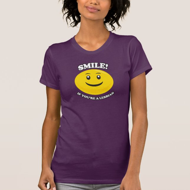 LOG SMIL OM DU ÄR LESBISK TRÖJA (Framsida)
