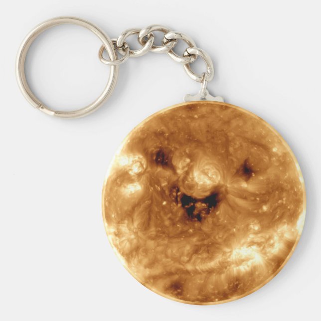 log Sol från NASA Solar Observatory Nyckelring (Framsidan)