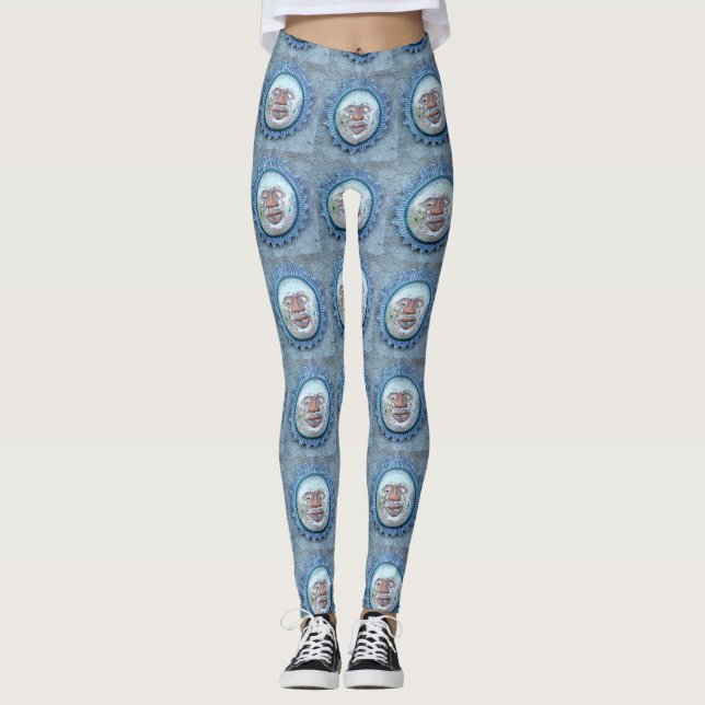 log solyta blå leggings (Framsida)