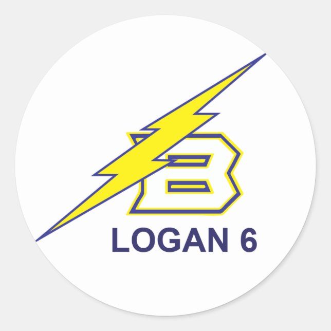 LOGAN 6 RUNT KLISTERMÄRKE (Framsida)