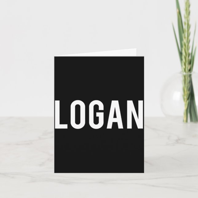 Logan - Cool New Funny Name Fan Gift Tee  Kort (Framsida)