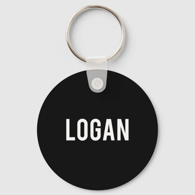 Logan - Cool New Funny Name Fan Gift Tee  Nyckelring (Framsida)