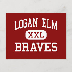 Logan Elm - Braves - High - Circleville Ohio Vykort