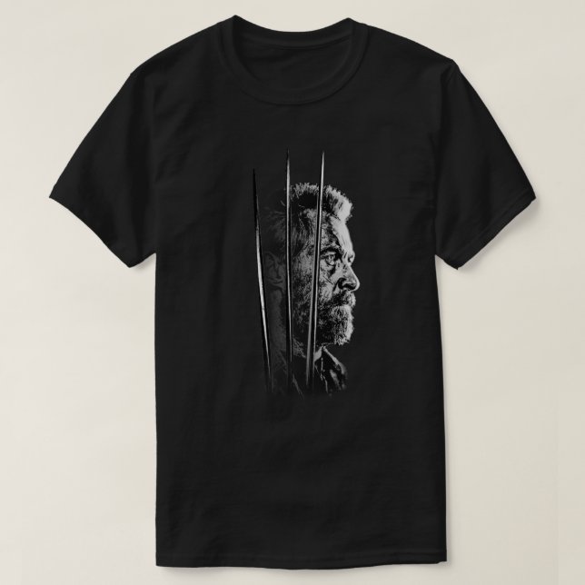 Logan Faded Bust Essential T-Shirt (Design framsida)