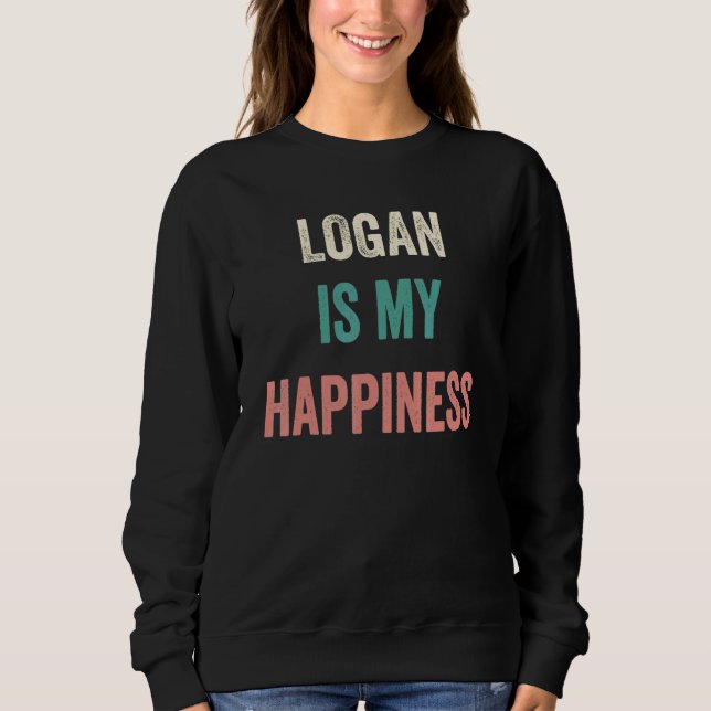 Logan Is My Happiness T Shirt (Framsida)