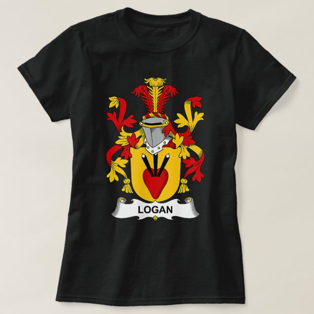 Logan Jackar Arm Family Crest T Shirt (Design framsida)