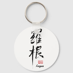 Logan - Kanji kända Keychain Nyckelring