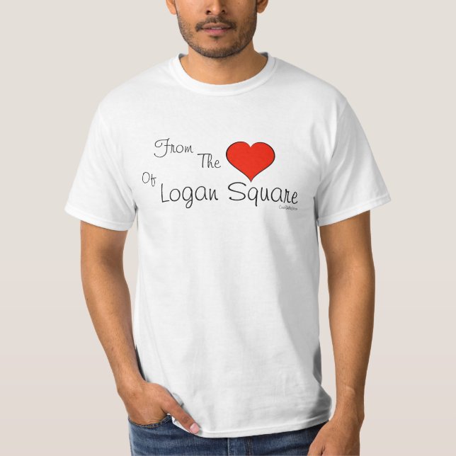 Logan kvadrerar - från hjärtan av t shirt (Framsida)